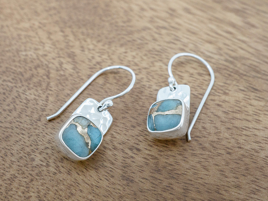 Amazonite Cuadrado Earring