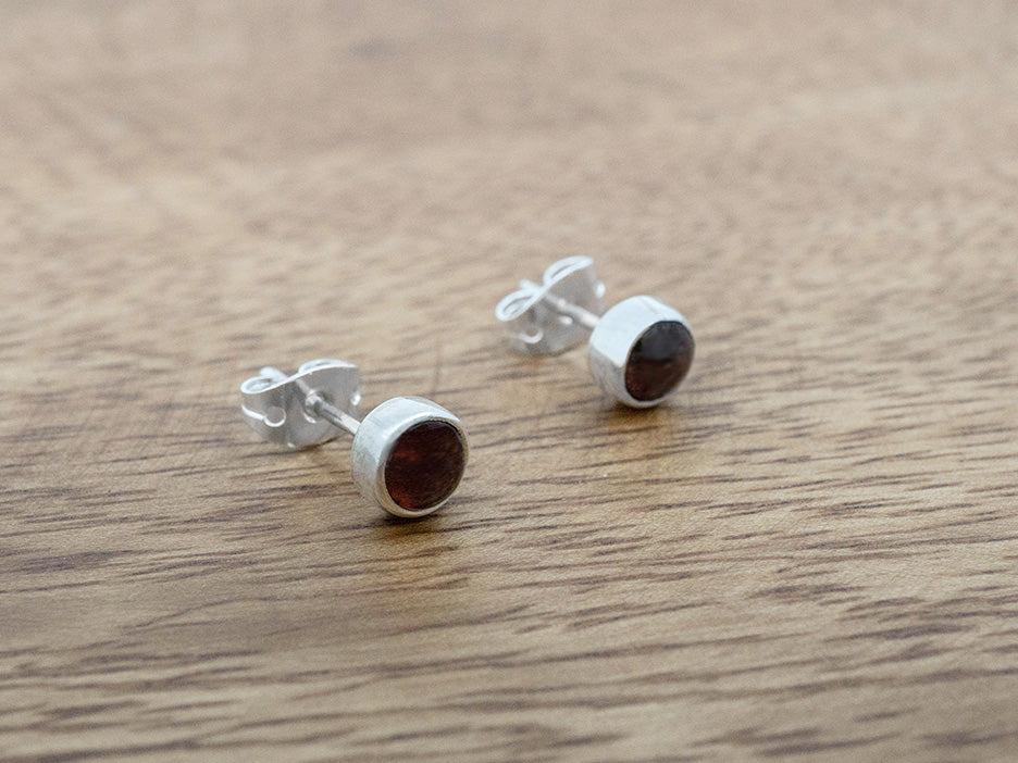 Petite Garnet Studs