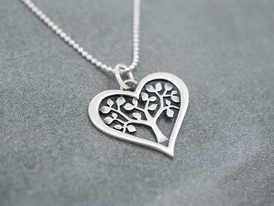 Tree of Life in Heart Pendant